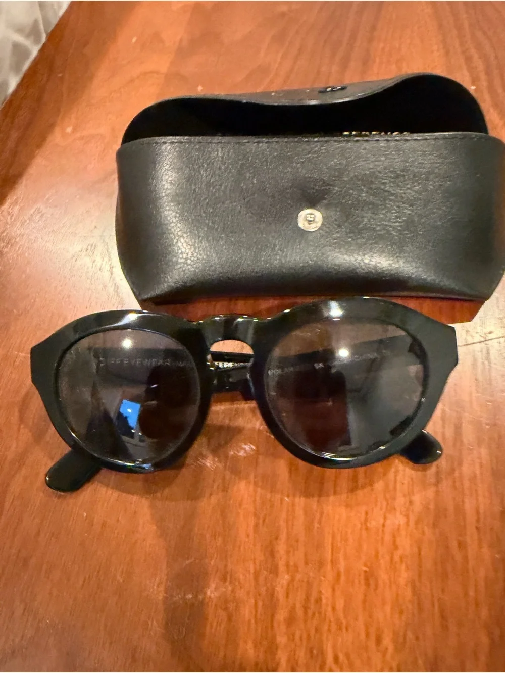Diff Eyewear Dime Black Round Women's Sunglasses